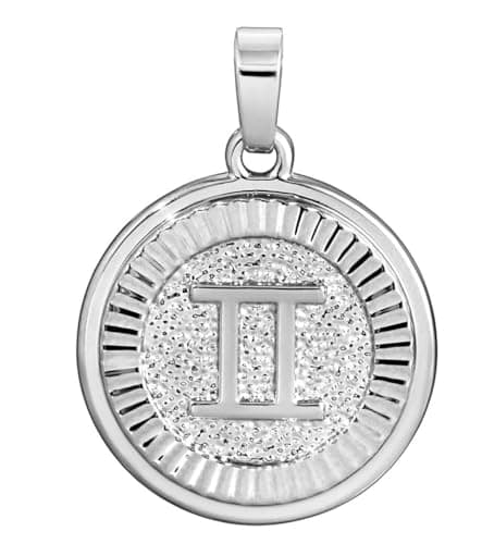 Silver Zodiac Necklace & Pendant - Silver Necklace for Women & Men, Tarnish & Water Resistant, Birthday Gifts for Women & Men (Gemini) - Thumbnail 2