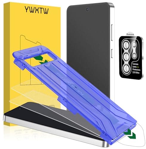 YWXTW 2 Pack Matte Screen Protector for Samsung Galaxy S26 Ultra + 1 Set Camera Lens Protector, [Smooth as Silk] [Fingerprint Unlocking] Anti Glare Anti Fingerprint Tempered Glass Screen - Image 1