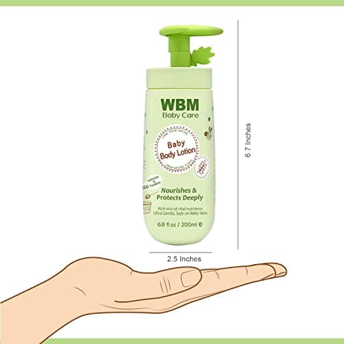 WBM Care Baby Lotion | Nourishes & Protects Deeply | Face & Body Lotion with Natural Honey and Wheatgerm Oil 6.8 oz (Pack of 3) - Thumbnail 6