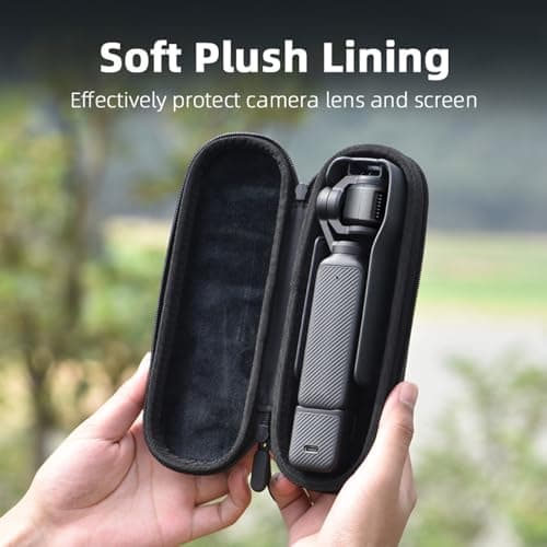 BRDRC Carrying Case for DJI Osmo Pocket 3, Portable Hard Storage Case, Carry Bag Pocket 3/Xtra Muse Accessories (Black) - Thumbnail 6