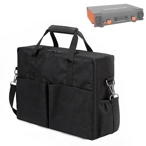 Griddle Carrying Bag for Blackstone Adventure Ready 12"x14" and 20"x14" 2-Burner Propane Camping Griddles, Portable Storage Case, Heavy Duty Weatherproof Protective Cover for Camping, BBQ, Tailgating - Image 1