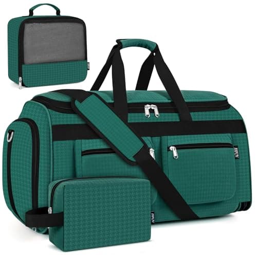 Convertible Garment Duffel Bags for Travel - Carry on Garment Duffle with Toiletry Bag Storage Bag Large Travel Duffel Bag 2 in 1 Hanging Suit Bag Weekender Bag for Men Women 3pcs Set - Image 1