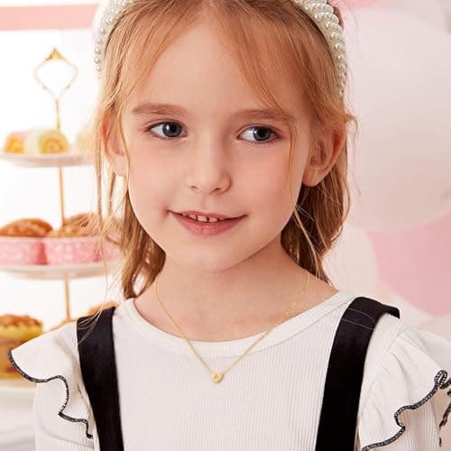 Turandoss G Necklace for Women, 14K-Gold-Plated Heart Initial Necklaces, Simple Tiny Initial Gifts, Heart Letter Necklace for Women Jewelry - Thumbnail 4