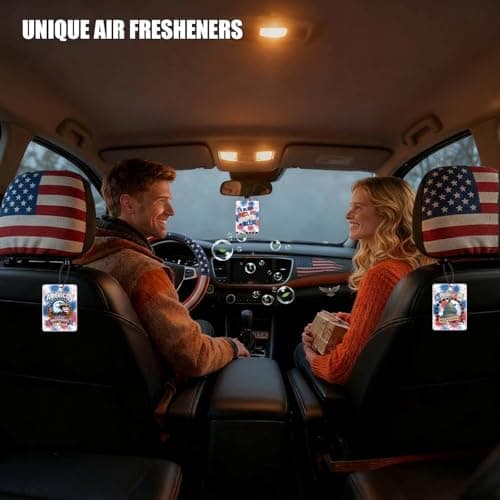 Car Air Fresheners USA 250th Anniversary Ornament Merchandise, Hanging Car Accessories Interior for 250 Year Party Decor American Patriotic Collectors US Citizens 4th of July Decorations Gifts - Thumbnail 3