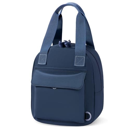 HowFly Lunch Box for Women Men Insulated Lunch Bag Cute Resuable Leakproof Lunch Box Portable Thermal Meal Cooler Bags for Work Picnic Travel Office Navy Blue - Image 1