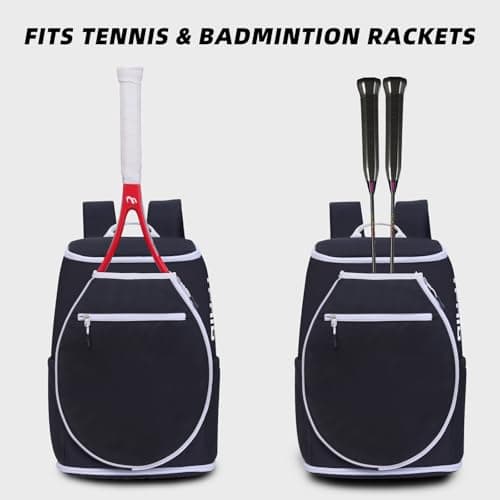 Tennis Backpack, Team Tennis Racket Bag for Men & Women, Sport Bags for Tennis Pickleball Badminton with Shoes Compartment - Thumbnail 3