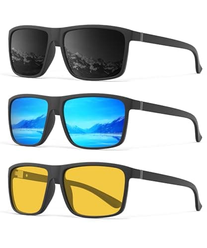 OUKEMAX Polarized Sunglasses Men Women: Mens Sunglasses Sun Glasses for Driving Sports Fishing with UV Protection 3 Packs - Image 1