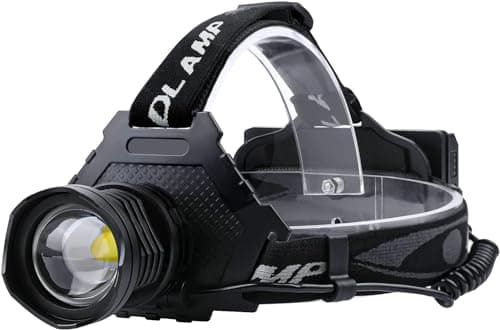 AMAKER LED Rechargeable Headlamp, High Lumens Super Bright with 5 Modes & IPX7 Level Waterproof USB Rechargeable Zoom Headlamp, 90° Adjustable for Outdoor Camping, Running, Cycling, Climbing - Thumbnail 4