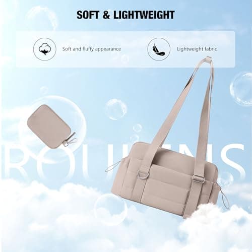 ROULENS Small Gym Bag for Women 2 Set Mini Gym Duffle Bag with Wet Compartment and Coin Wallet, Gym Tote Bag for Workout/Sport/Travel - Thumbnail 6