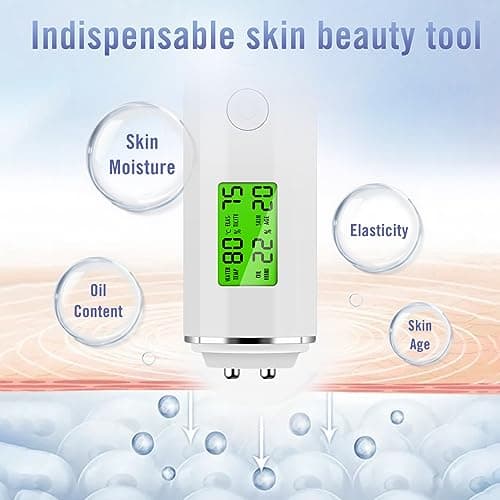VOOADA LCD Digital Precision Skin Oil Content Analyzer, Moisture Tester Skin Monitor Detector, Face Care Tool for Beauty Salon Spa Gift for Girl Women - Thumbnail 4