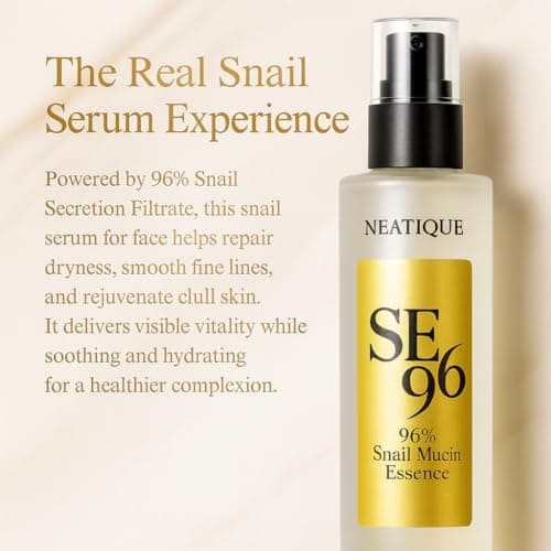 Advanced Snail 96% Mucin Power Essence 120ml, Neatique SE96 Hydrating & Repairing Snail Mucin Serum for Face with Snail Secretion Filtrate for Wrinkles & Dull Skin & Fine Lines, 4 fl.oz - Thumbnail 2