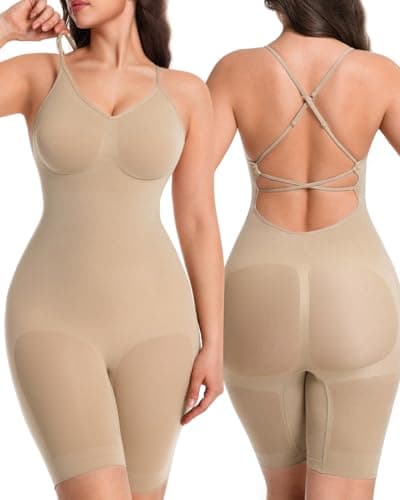 anylost Backless Shapewear for Women with Tummy Control, Low Back Full Body Shapewear, Seamless Sculpting Bodysuit for Daily Wear and Workouts - Image 1