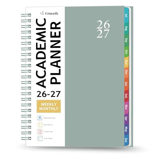 Planner 2026-2027 - 2026-2027 Planner Weekly and Monthly from Jul. 2026 - Jun. 2027, Academic Planners with Tabs and Inner Pocket, 8.5" x 6.4" - Image 1