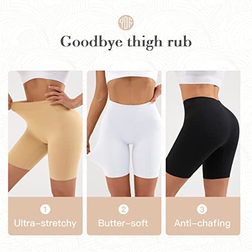 YADIFEN Slip Shorts for Under Dresses Women Seamless Anti Chafing Underwear Shaping Boyshort Smooth Thigh Biker Short Panties - Thumbnail 2