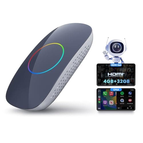 ATOTOOUT Magic Box - AI Box CarPlay & Android Auto Wireless, 4GB+32GB Support YouTube, Netflix, Prime Video, Disney+, Spotify w/HDMI-Out, Dual Wi-Fi & BT(5.4 & 4.2), USB Playback, AI-Powered, CB4DT - Image 1