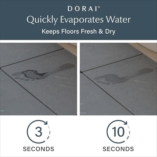 Dorai Home Stone Bath Mat for Bathroom – Large, Quick-Drying, Non-Slip Surface, Customizable Design, 32.1" L x 22.8" W x 0.6" H, Slate - Thumbnail 3