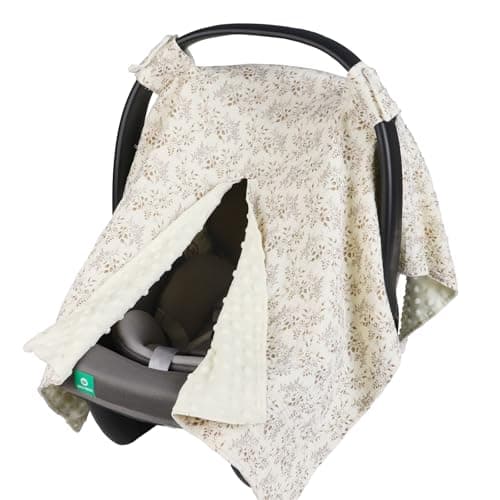 YOQIE 2-in-1 Baby Car Seat Cover & Canopy | Mom Nursing Cover, Easy Install Shield | Multi-Purpose for Winter Warmth & Summer Shade - Image 1