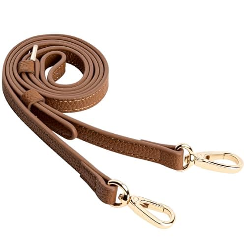 SEAVILIA PU Leather Purse Strap Replacement Crossbody Adjustable Long Thin Handmade Shoulder Handbags Strap - Image 1
