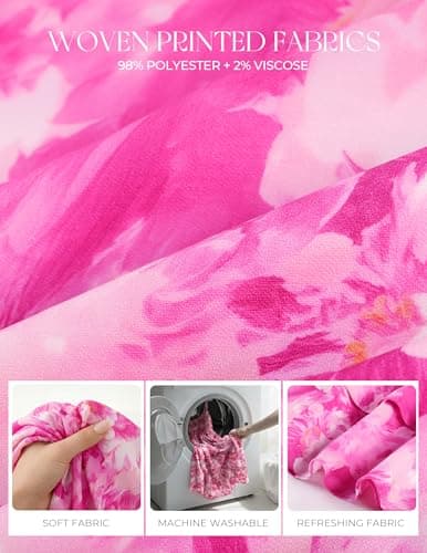 GRACE KARIN Women's Summer Floral Maxi Dress Spaghetti Strap A Line Beach Boho Dresses Ruffle Tiered Casual Dress Rose L - Thumbnail 6