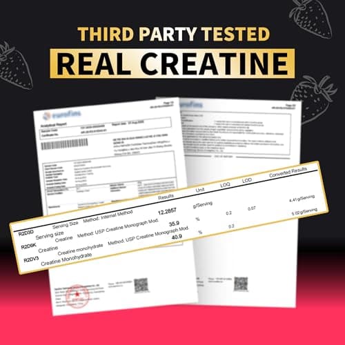 Nutravita NSF Certified Creatine Gummy - Creatine Monohydrate Gummies for Men & Women-5g of Creatine Monohydrate per Serving - Sugar Free,Vegan, Cherry Flavor, 120 Count - Thumbnail 2