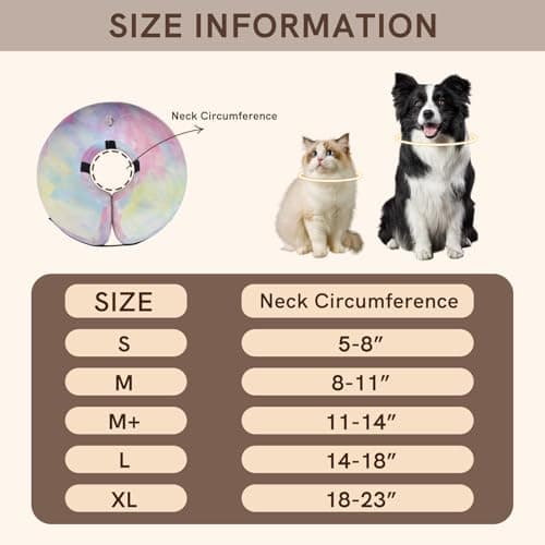 Sychien Inflatable Dog Collar, Potective Recovery E Collar for Dogs and Cats, Soft Pet Cone Collar for Small Medium Large Dogs and Cats - Thumbnail 5