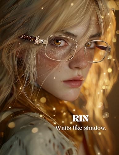 TIJN Blue Light Blocking Glasses for Woman Men, Square Acetate Metal Frame Eye Glasses for Cosplay & Anime Girl, Rin - Thumbnail 3