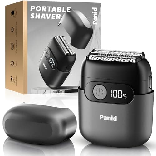 Electric Foil Shavers for Men, Upgraded Mini Electric Razor with 3 Floating Blades, LED Display, USB-C Fast Rechargeable, Portable Electric Shavers for Beard/Face - Image 1