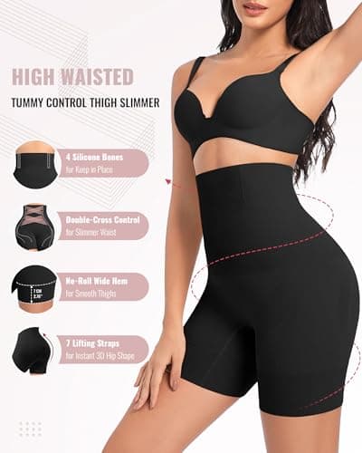 ForeverShaper Tummy Control Shapewear for Women Seamless High Waist Shaper Shorts Butt Lifting Thighs Slimmer for Under Dress - Thumbnail 3