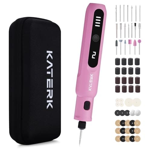 Katerk Mini Cordless Rotary Tool, 5-Speed Rotary Tool Kit, 5000-20000RPM & 70 Accessories, Multi-Purpose 3.7V Power Rotary Tool for Sanding, Engraving, Polishing, Drilling, 3D Printing, DIY Crafts - Image 1