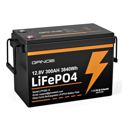 12V 300Ah Lithium LiFePO4 Battery, 200A BMS, Max 15000+ Cycles Rechargeable Lithium Deep Cycle Battery with 2560W Power Output, Easy Installation, Low-Temp Protection,Perfect for Off-Grid, RV, Marine - Image 1