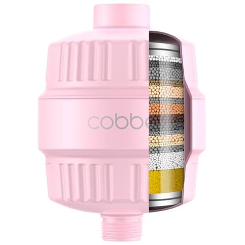 Cobbe HD HEAVY DUTY High Output Shower Filter – 99% REMOVAL Shower Head Filter for Hard Water, Heavy Metals, Chlorine and Harmful Substance, Improve your skin and hair - Pink - Image 1