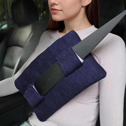 BEYOUDO Seat Belt Pillow Post Surgery, Chemo Port Pillow for Seatbelt Chest Protector Chemo Patients Pacemaker Heart Surgery Recovery Support Cushion Gifts Women with Insert Ice Pockets - Image 1