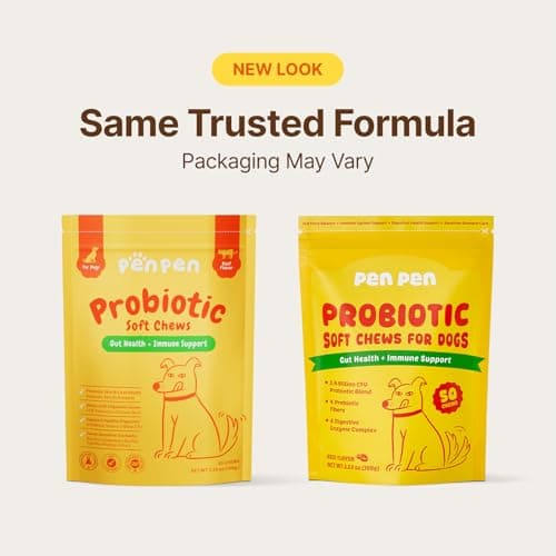 PENPEN Probiotics for Dogs, Dogs Probiotics for Digestive Health, Multi-Probiotic and Enzyme Blend Promote Gut Health & Immune Support, Eases Sensitive Stomachs (Beef Chews, 50ct) - Thumbnail 2
