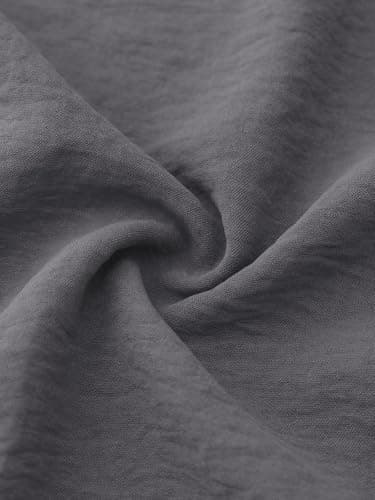 NIMIN Women Wide Leg Palazzo Pants High Waisted Casual Lounge Pants Flowy Loose 2026 Summer Beach Vacation Outfits Dressy Trousers with Pockets Dark Grey - Thumbnail 5