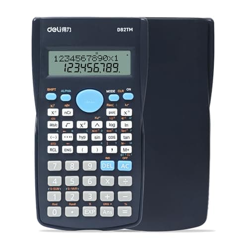 Scientific Calculator, 2 Line Cute Scientific Math Calculator Function Calculator for Students Algebra Geometry Basic Caculator for Middle and High School Student College School Supplies (Black)