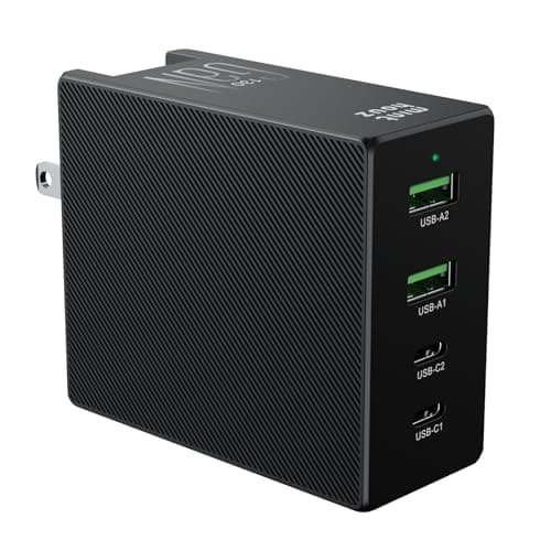 Minthouz 130W USB C Charger Block, 4-Port Fast Charging Power Adapter, for MacBook Pro/Air, iPad, iPhone 17 Pro Max/Air, Galaxy S25, Steam Deck & More - Image 1
