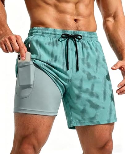 CoozySphere Men's 5" Running Shorts for Workout Gym Tennis Sports Lightweight Quick Dry with Zipper Pocket - Image 1