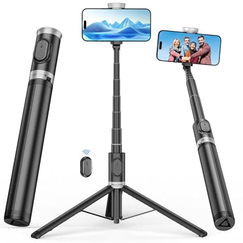 ACKIMA 67" Selfie Stick Tripod, All in One Phone Tripod with Wireless Remote, Extendable Compact Tripods Portable Travel Stand for iPhone Android Selfie/Video Recording/Live Stream/Vlog