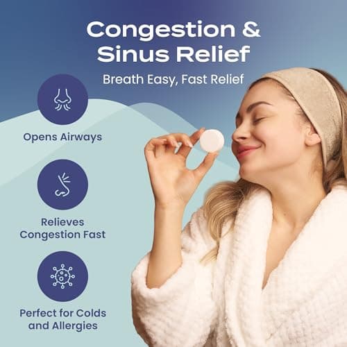 Body Restore Shower Steamers Aromatherapy 6 Pack – Easter Basket Stuffers, Easter & Birthday Gifts for for Men, Women, Girls & Boys, Stress Relief, Relaxation, Self Care – Clarity - Thumbnail 3