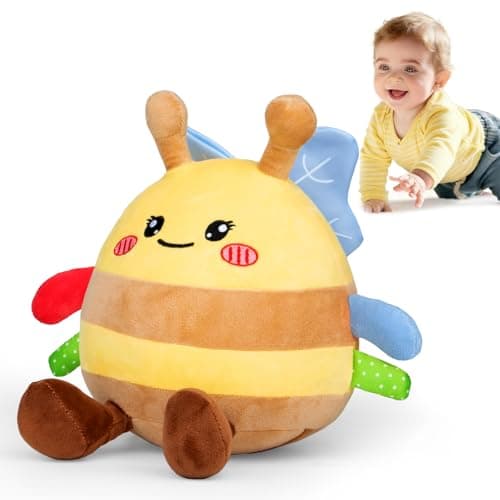 Baby Toys 6-12 18 Months, Musical Crawling Baby Plush Toys 12-18, 40 Songs & Recording Feature, Interactive Toddler Toys Age 1-3 Tummy Time Infants Toys for One Year Old Boy Girl Birthday Gift Easter - Image 1