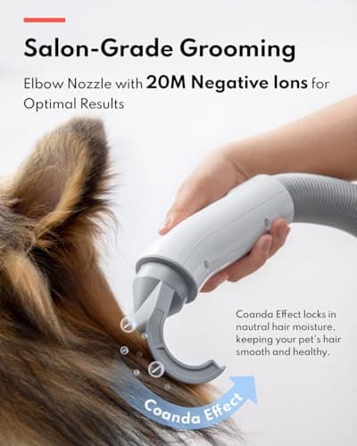 HomeRunPet Dog Dryer, Ultra Quiet High Velocity Blow Dryer for Dogs with 99 Speed & 3 Temperature Settings, 6.5ft Long Hose & LED Display, Perfect for Dogs, Pets Grooming - Thumbnail 3