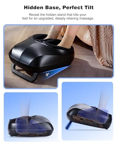 KNQZE Shiatsu Foot Massager with Heat and Remote, 2026 Upgraded Lift-Arch Design, 3D Deep Kneading, Relief for Plantar Fasciitis and Foot Pain, Fits Up to Men Size 14, Ideal Gift for Mom Women Men - Thumbnail 3