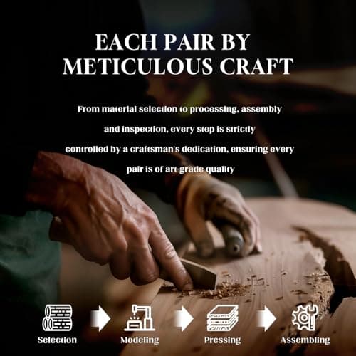 SUNGAIT Round Wood Polarized Sunglasses Women Men Vintage Retro Oak Walnut Rosewood Wooden Shades UV Protection (Walnut Frame/Grey Lens) - Thumbnail 3