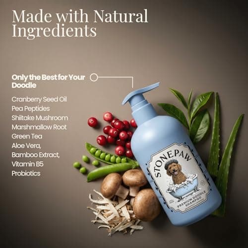 Premium Doodle Shampoo and Conditioner – Detangling Dog Shampoo for Doodles, Goldendoodles, Bernedoodles, and Labradoodles – Adult & Puppy Shampoo, Lavender, 16oz - Thumbnail 6