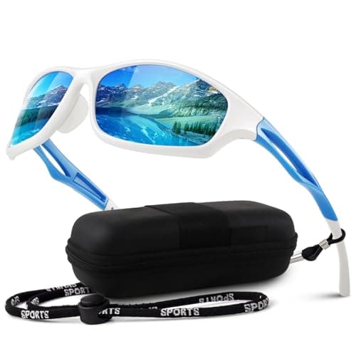LINVO Polarized Sports Sunglasses Men Women UV400 Protection Wrap Around Goggles for Running Cycling Driving Fishing - Image 1