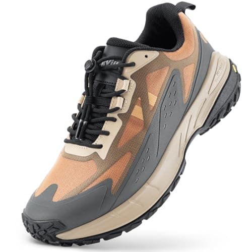 FitVille Extra Wide Men's Sneakers Shoes Non-Slip Trekking Hiking Walking Shoes for Men with Arch Support - Image 1