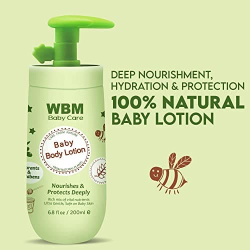WBM Care Baby Lotion | Nourishes & Protects Deeply | Face & Body Lotion with Natural Honey and Wheatgerm Oil 6.8 oz (Pack of 3) - Thumbnail 2