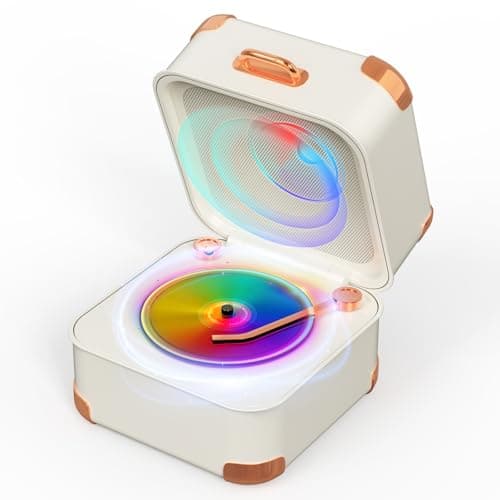 MEI SHUO PIN Portable Bluetooth Speaker,Mini Record Player,HD Sound Quality, Mini Bluetooth Speaker, up to 8 Hours of Play Time,TWS Pairing,Suitable for Family Parties, Outdoor Travel, Birthday Gifts - Image 1