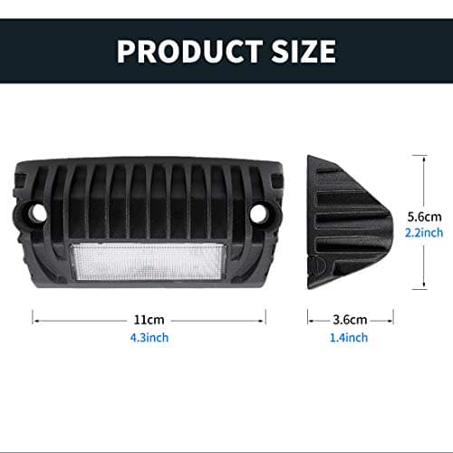 SUPAREE Led RV Lights Exterior,12 Volt RV Porch Light,750 Lumen Aluminum Low Current Led Scene Lighting Fixture Fit for RV Outdoor Camper Trailers Truck Porches Towing Utility Vehicles - Thumbnail 3