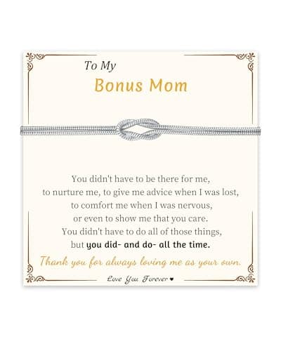 Sistble Love Knot Bracelets for Women, Mothers Day Gifts for Bonus Mom, Mom Birthday Gifts Bracelet from Daughter Son Infinity Matching Bracelets Retirement Gift Valentines Day Thanksgiving Jewelry - Image 1
